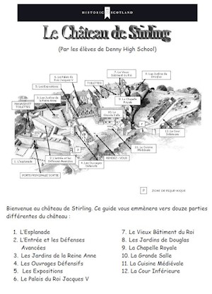 Stirling Castle Overview Route – French
