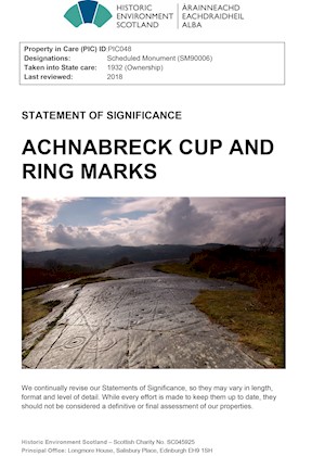Front cover of Achnabreck Cup and Ring Marks SoS