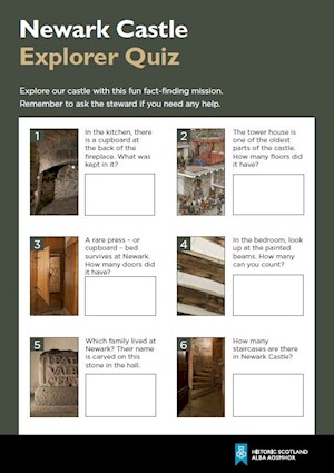 cover of newark castle explorer quiz